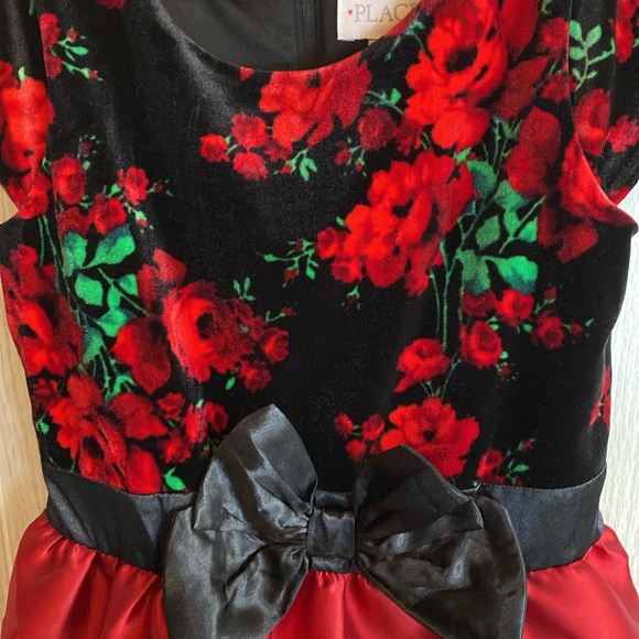 Rare Editions Black and Red Fit and Flare Dress - Picture 3 of 6